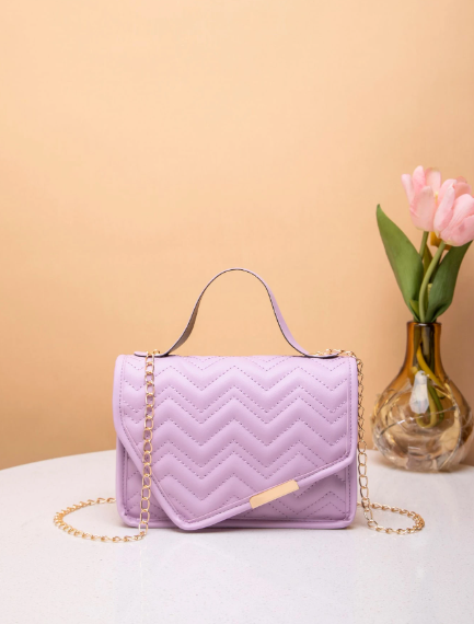 Elegant Women's Small Handbag with Foldable Chain