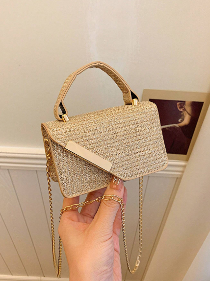 Women's Small Square Chain Handle Bag, Shoulder Bag/Handbag