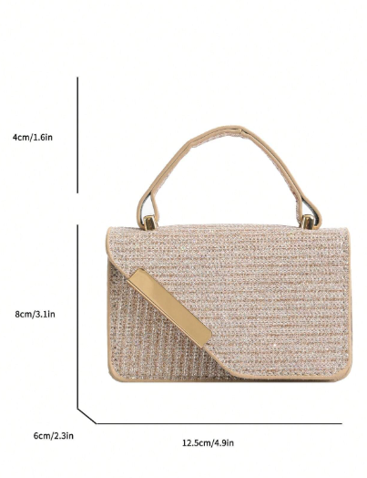 Women's Small Square Chain Handle Bag, Shoulder Bag/Handbag